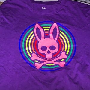 Purple Neon Psycho Bunny Shirt